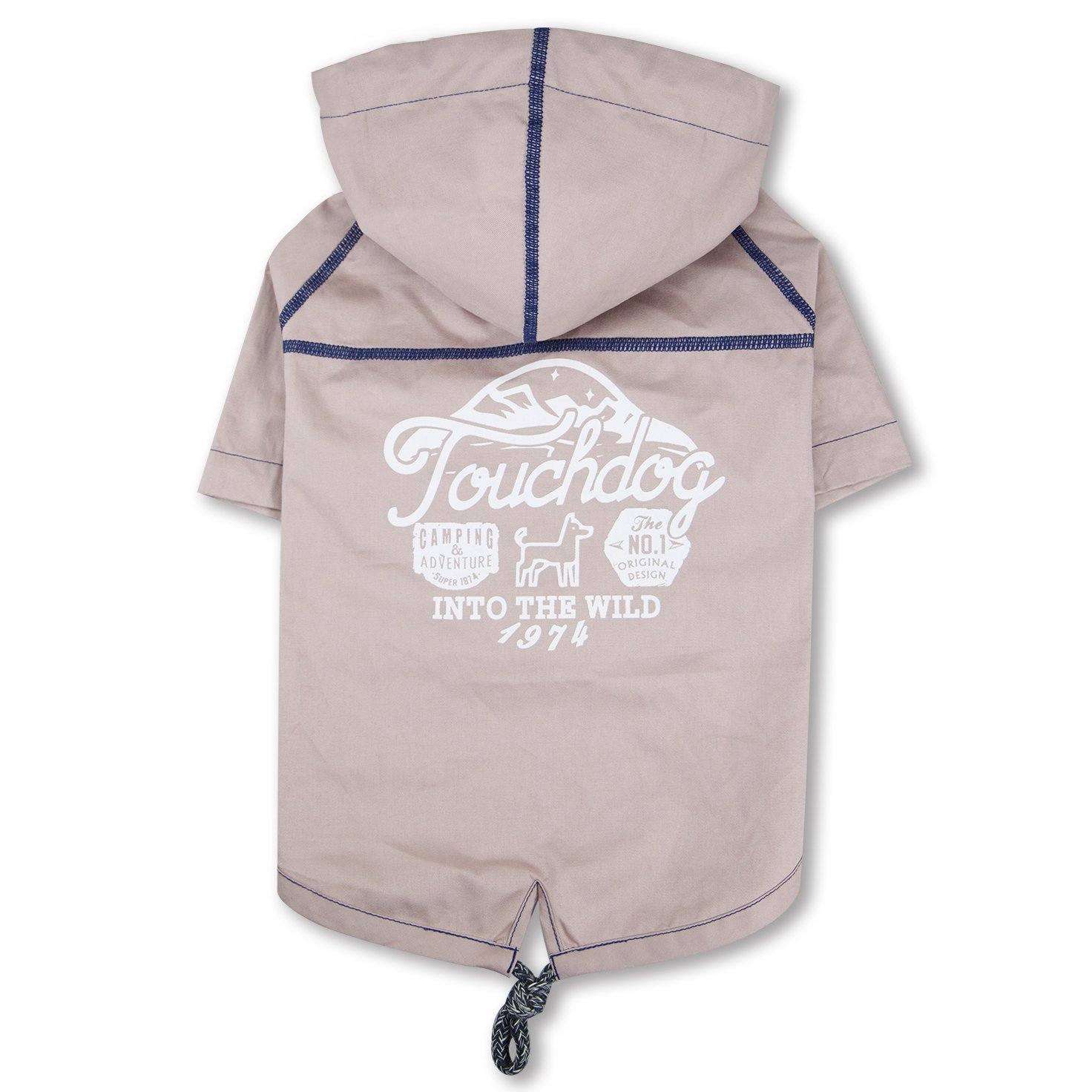 Touchdog 'Cloudburst' Reversible Fashion Waterproof Dog Raincoat - P's One-Stop Shop 