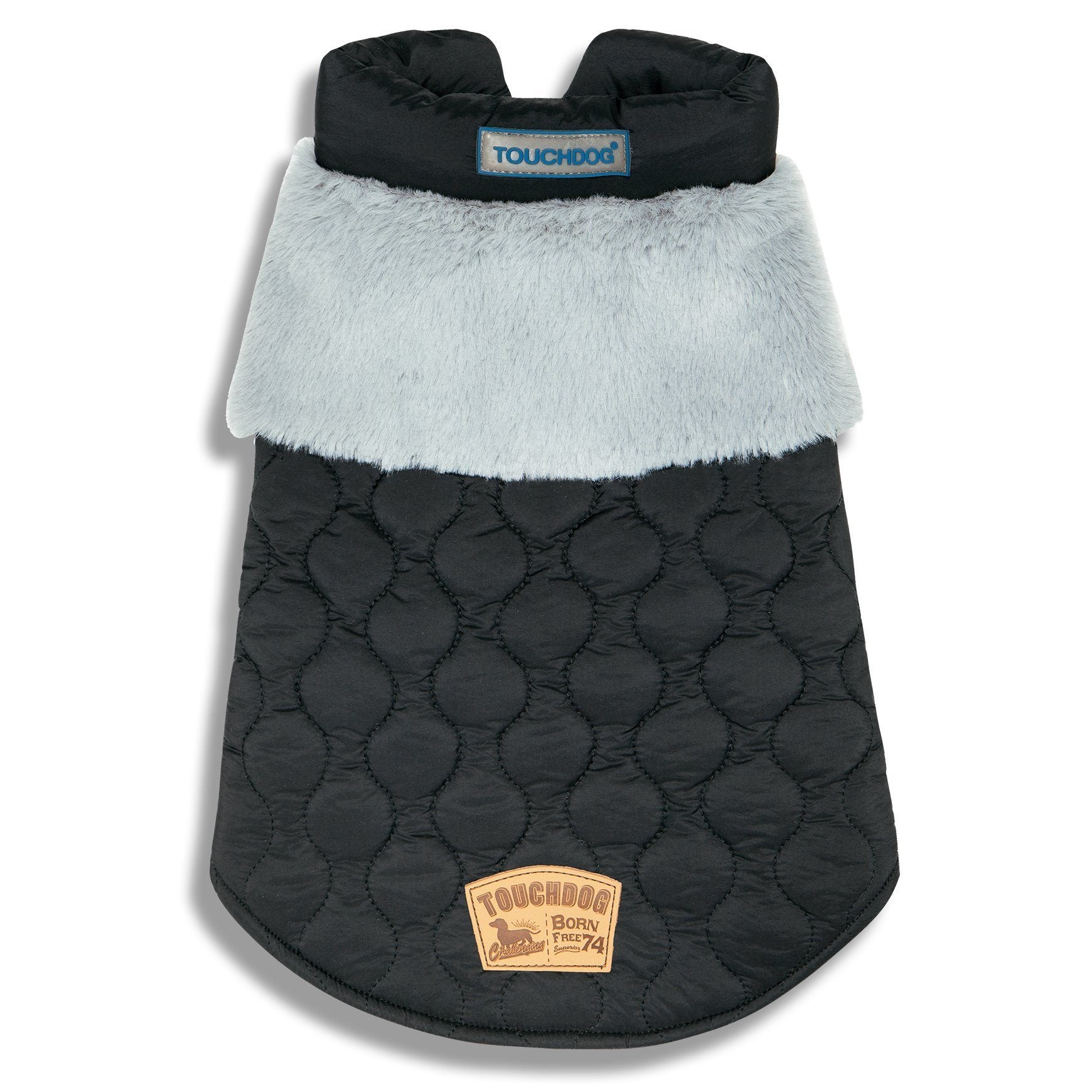 Touchdog 'Furrost-Bite' Fur and Fleece Designer Fashion Dog Jacket - P's One-Stop Shop 