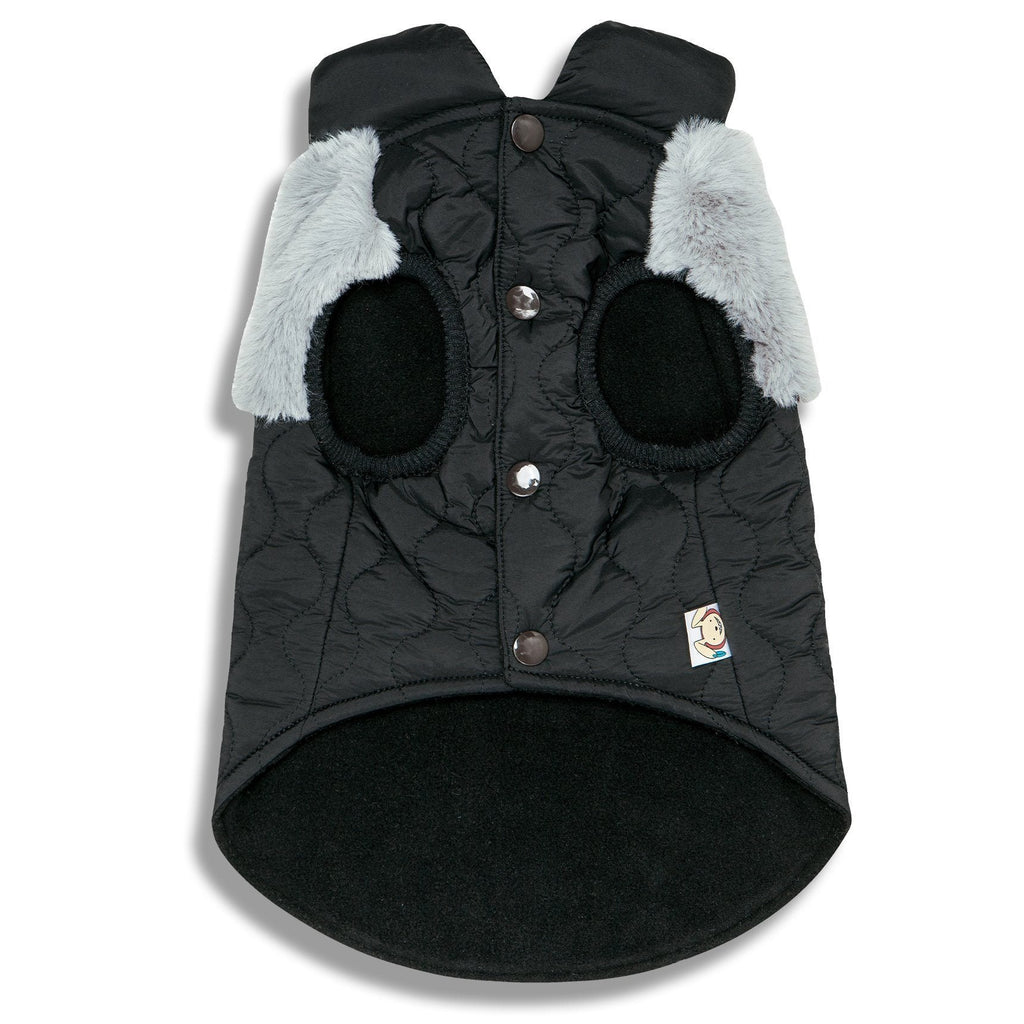 Touchdog 'Furrost-Bite' Fur and Fleece Designer Fashion Dog Jacket - P's One-Stop Shop 
