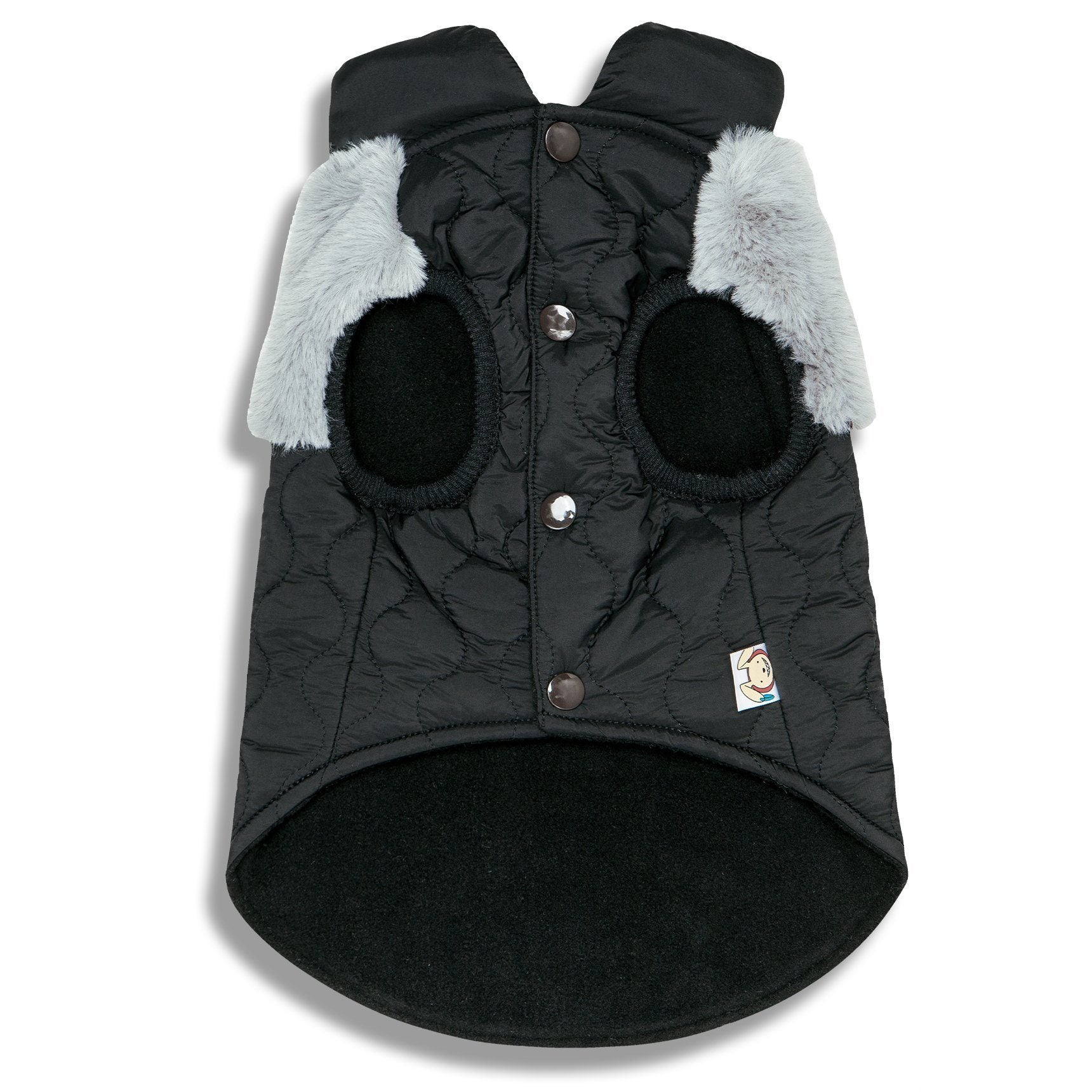 Touchdog 'Furrost-Bite' Fur and Fleece Designer Fashion Dog Jacket - P's One-Stop Shop 