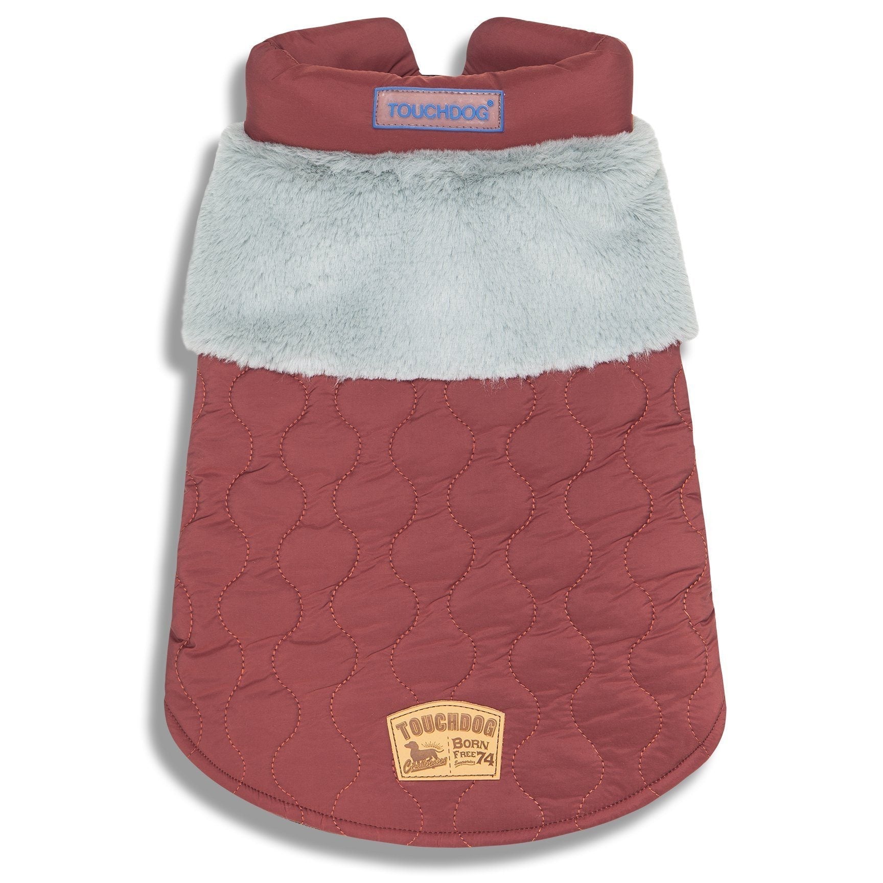 Touchdog 'Furrost-Bite' Fur and Fleece Designer Fashion Dog Jacket - P's One-Stop Shop 