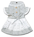 Touchdog 'I love Poochi' Classical Plaid Fashion Designer Dog Dress - P's One-Stop Shop 