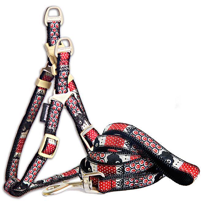 Touchdog 'Owl-Eyed' Tough Stitched Dog Harness and Leash - P's One-Stop Shop 