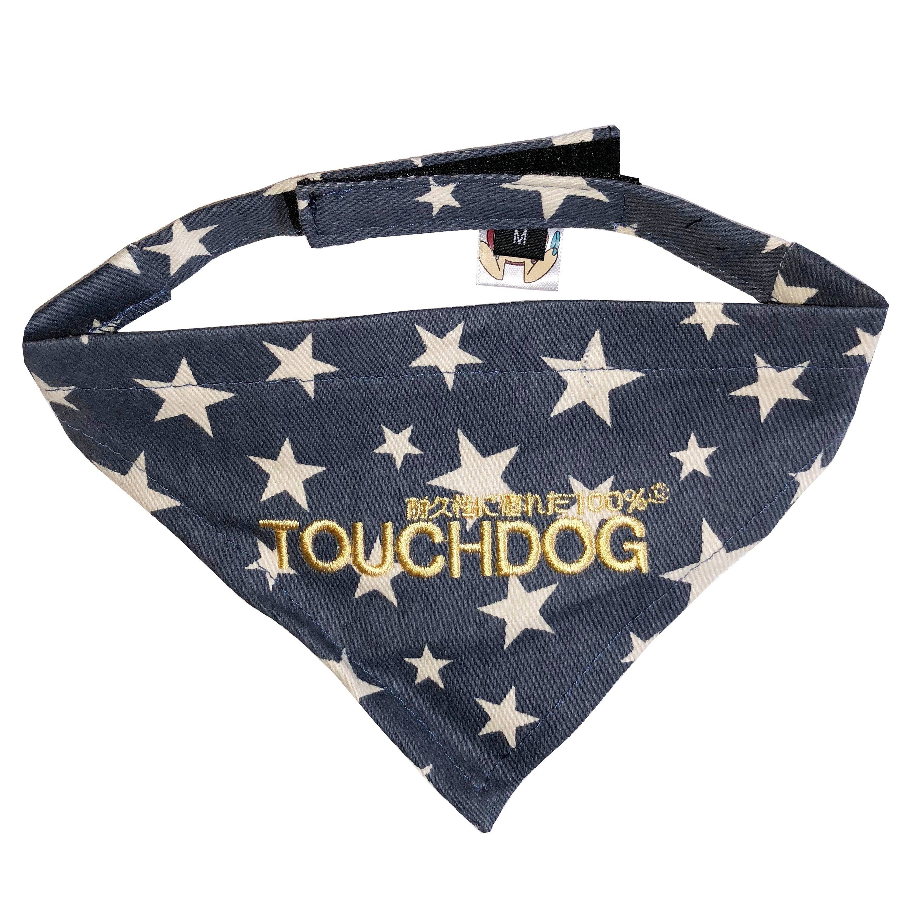 Touchdog Star Patterned Hook-and-Loop Fashion Dog Bandana - P's One-Stop Shop 