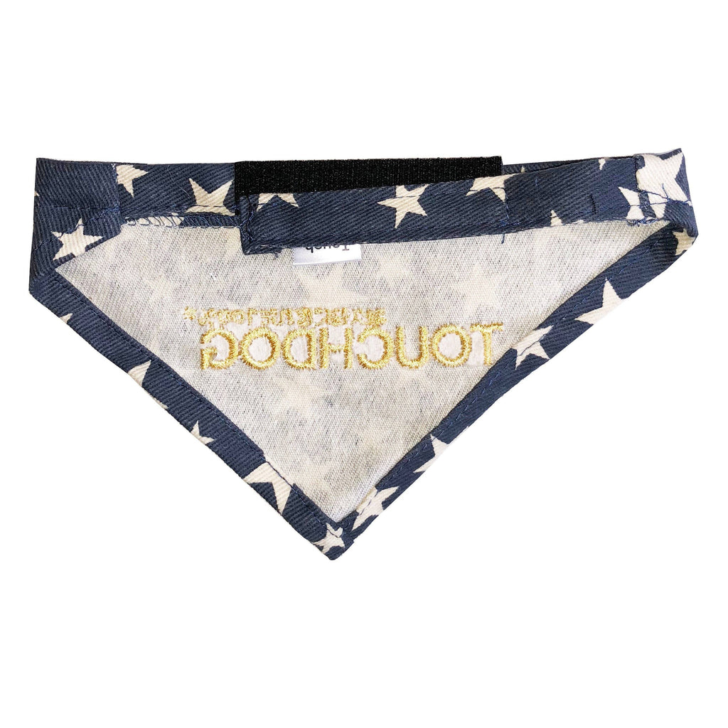 Touchdog Star Patterned Hook-and-Loop Fashion Dog Bandana - P's One-Stop Shop 