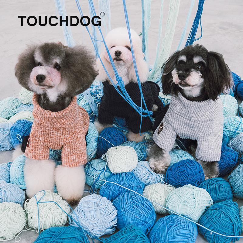Touchdog Vogue Neck-Wrap Full Body Fashion Dog Sweater Outfit - P's One-Stop Shop 