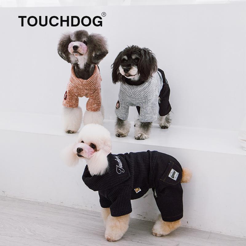 Touchdog Vogue Neck-Wrap Full Body Fashion Dog Sweater Outfit - P's One-Stop Shop 