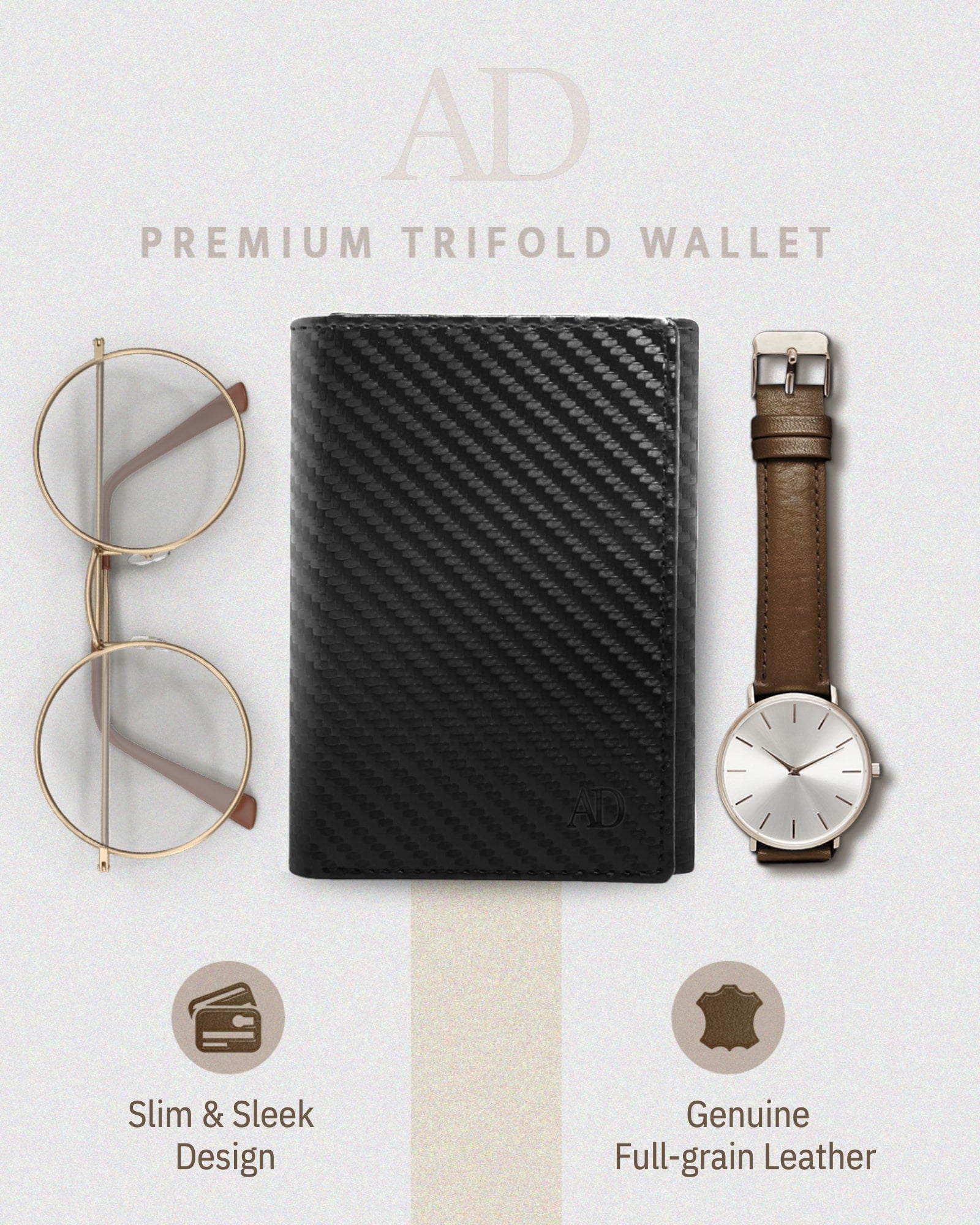 Trifold Wallet With ID Window - P's One-Stop Shop 