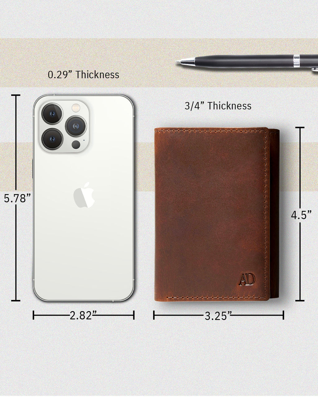 Trifold Wallet With ID Window - P's One-Stop Shop 