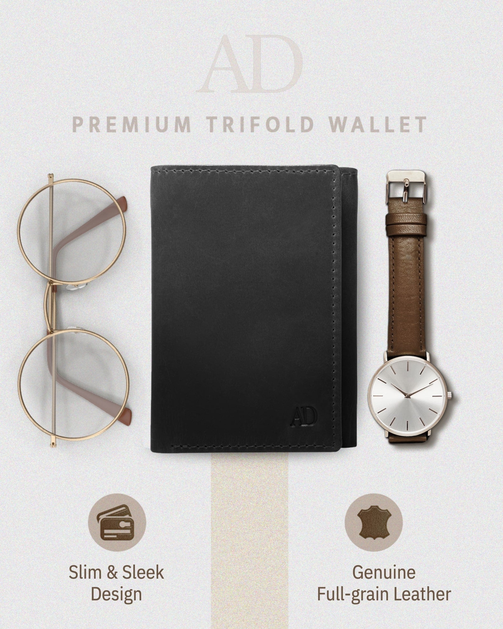 Trifold Wallet With ID Window - P's One-Stop Shop 