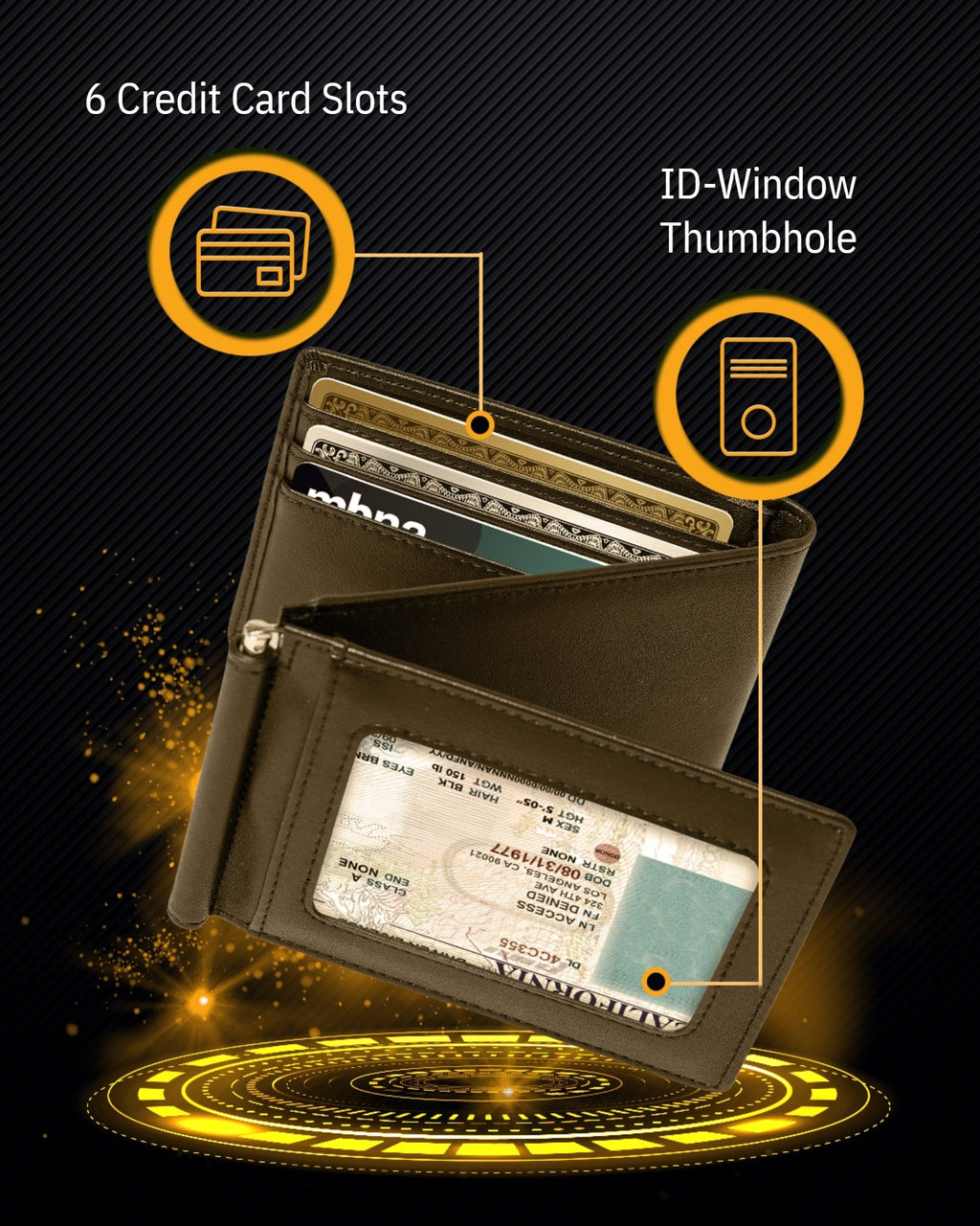 Trifold Wallet With Removable Money Clip - P's One-Stop Shop 