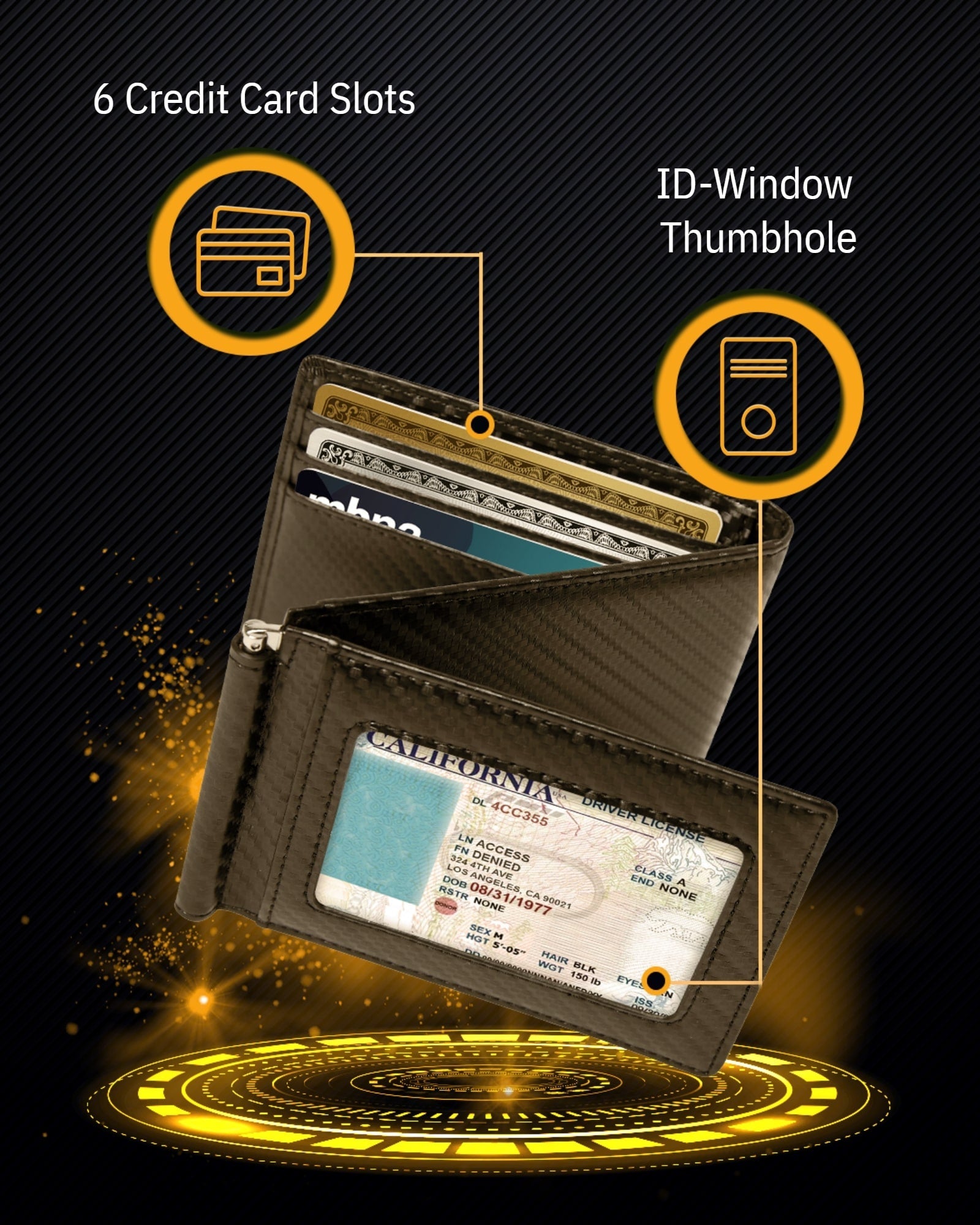 Trifold Wallet With Removable Money Clip - P's One-Stop Shop 