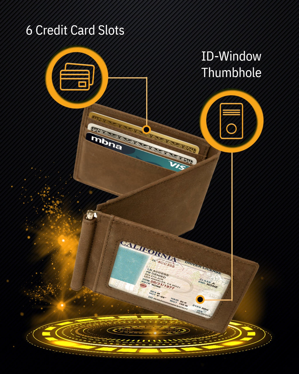 Trifold Wallet With Removable Money Clip - P's One-Stop Shop 