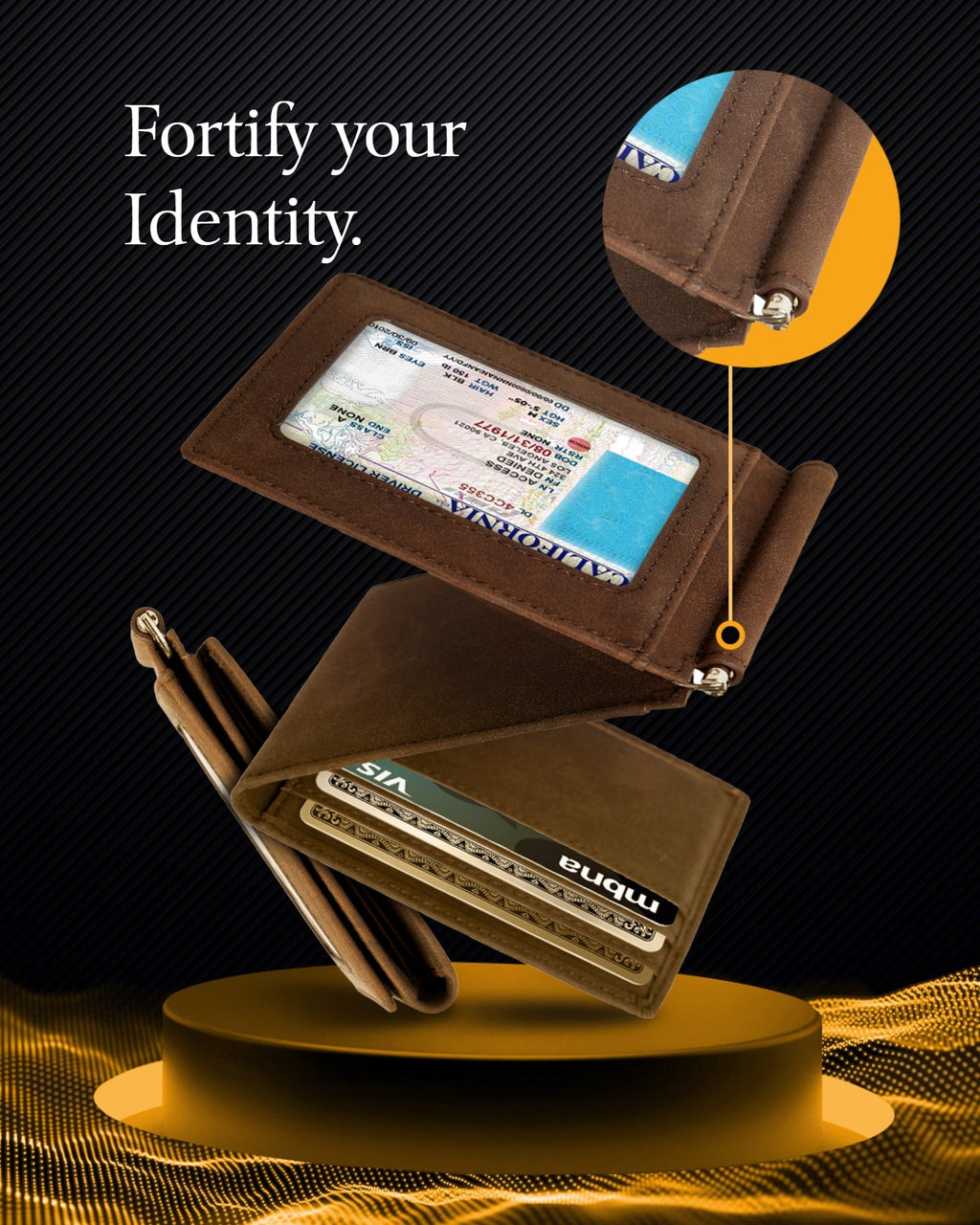 Trifold Wallet With Removable Money Clip - P's One-Stop Shop 