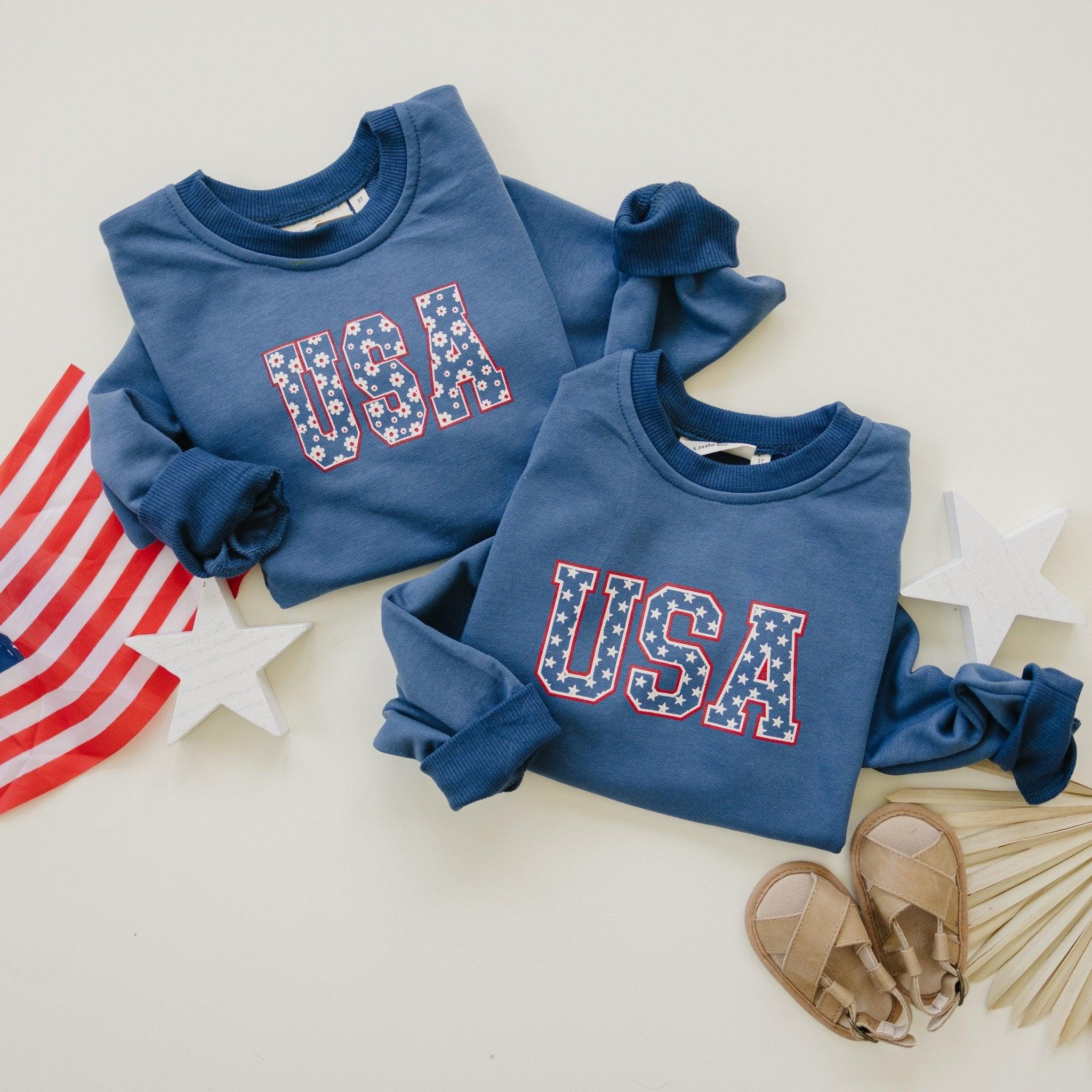 USA Daisy Crewneck Sweatshirt - P's One-Stop Shop 