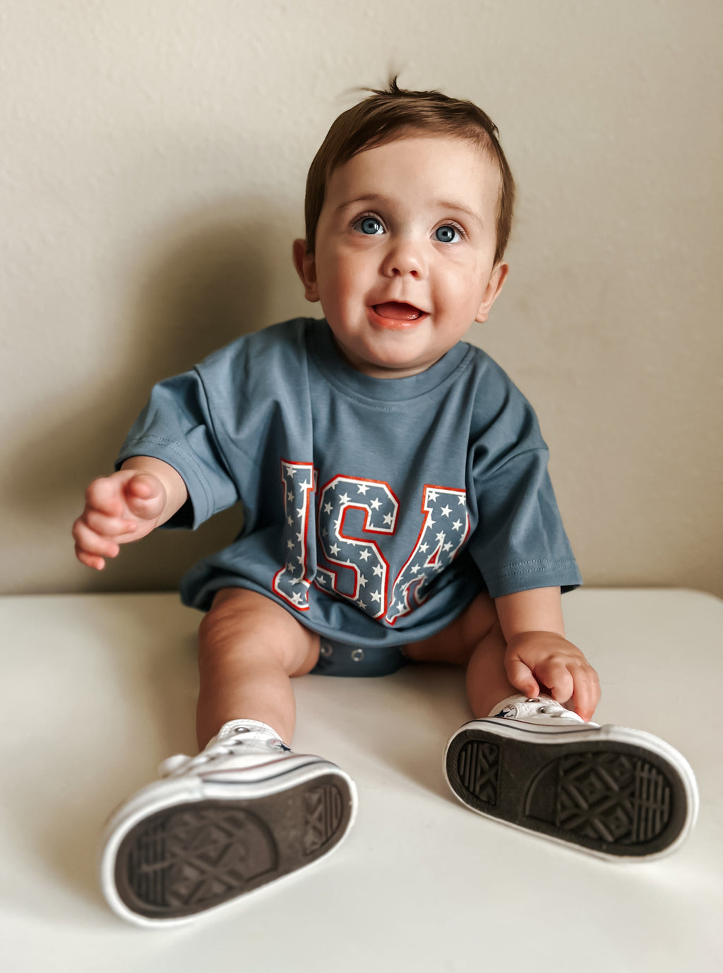 USA Stars T-Shirt Romper - P's One-Stop Shop 
