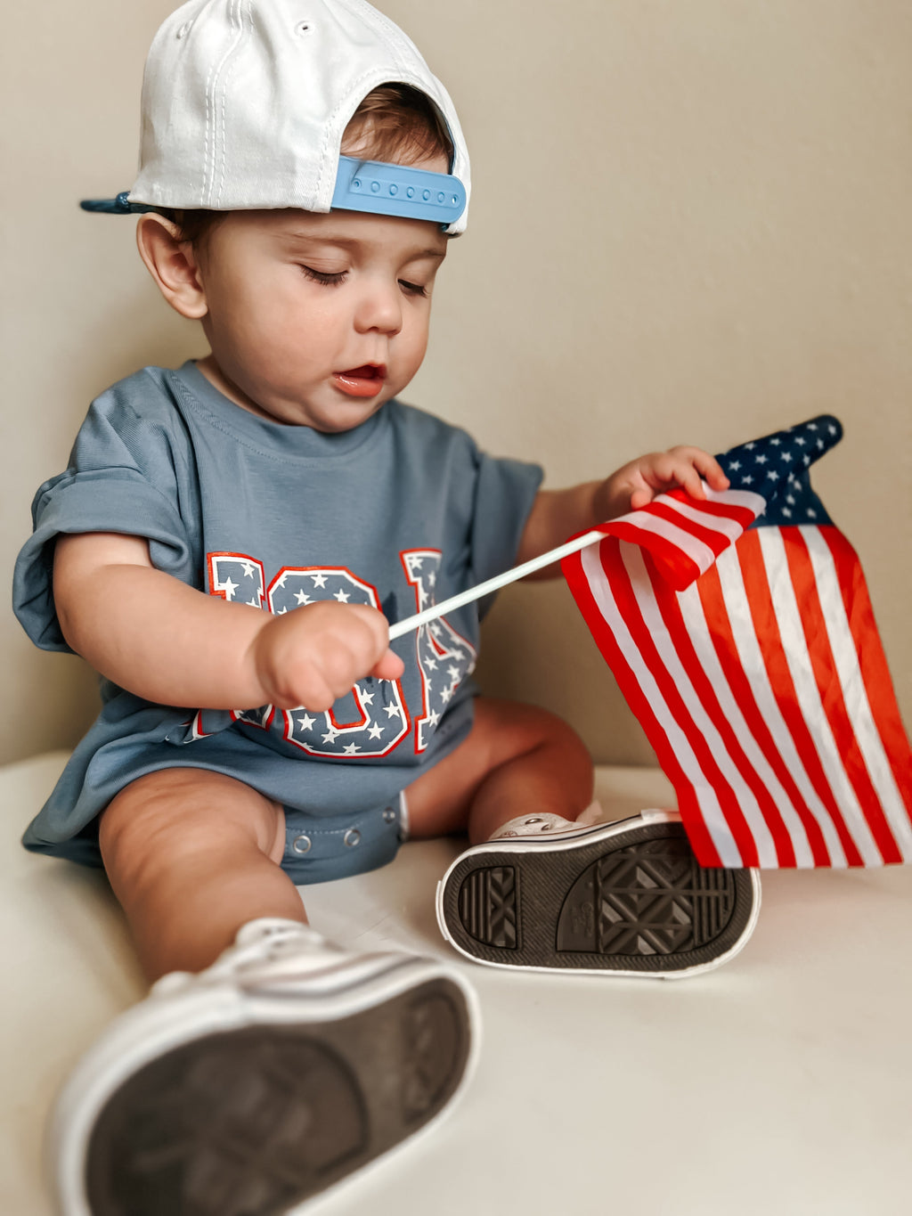 USA Stars T-Shirt Romper - P's One-Stop Shop 
