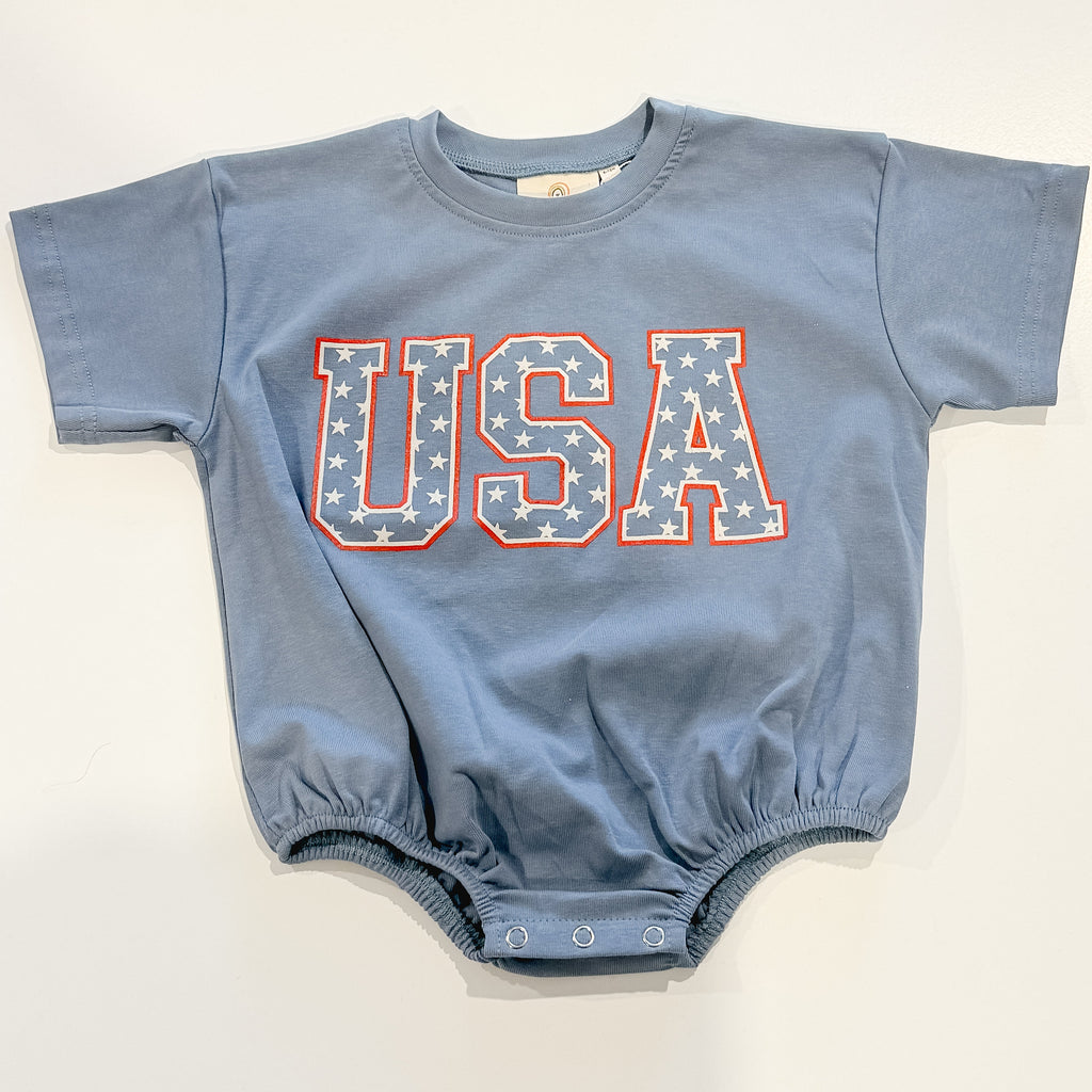 USA Stars T-Shirt Romper - P's One-Stop Shop 