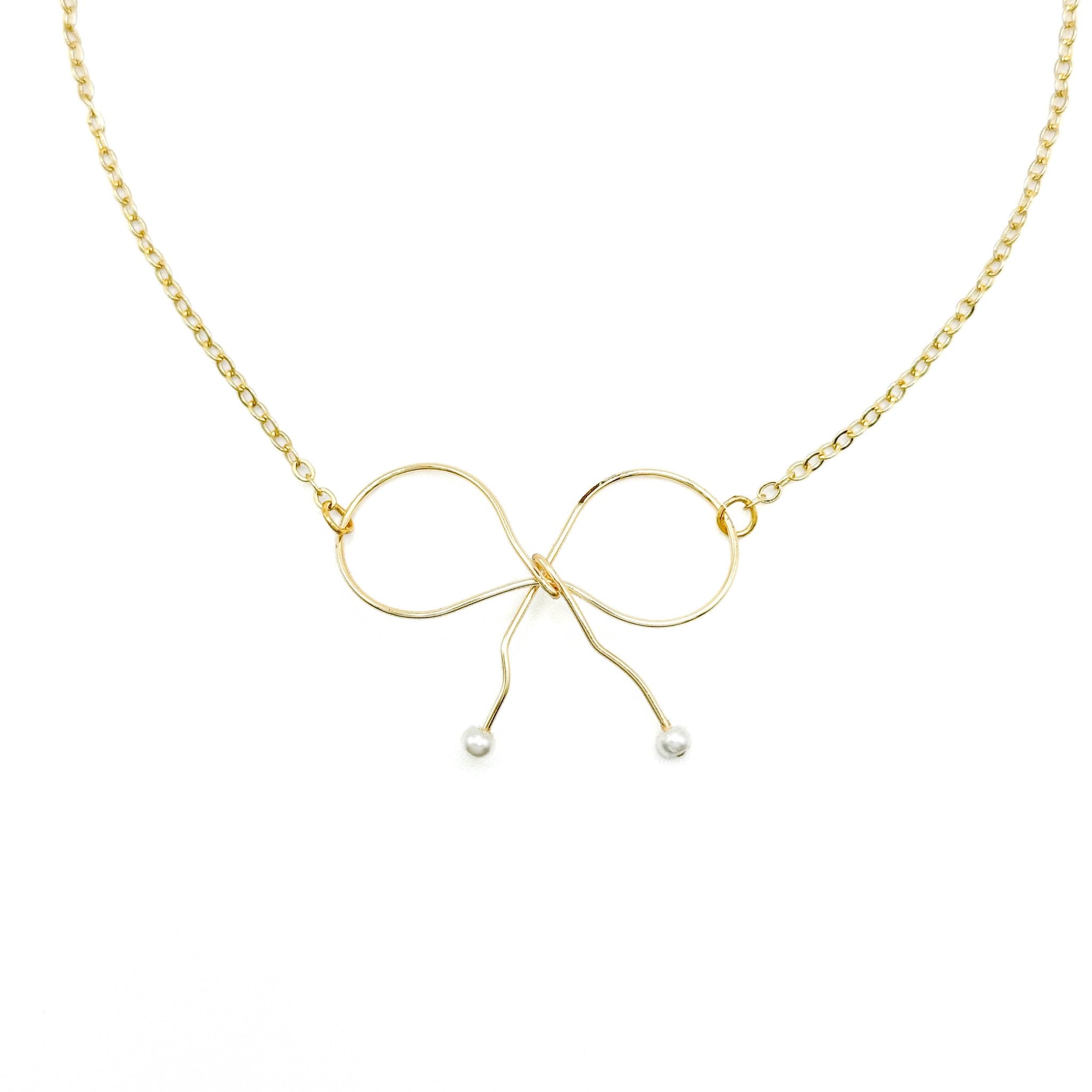 With a Bow necklace - P's One-Stop Shop 