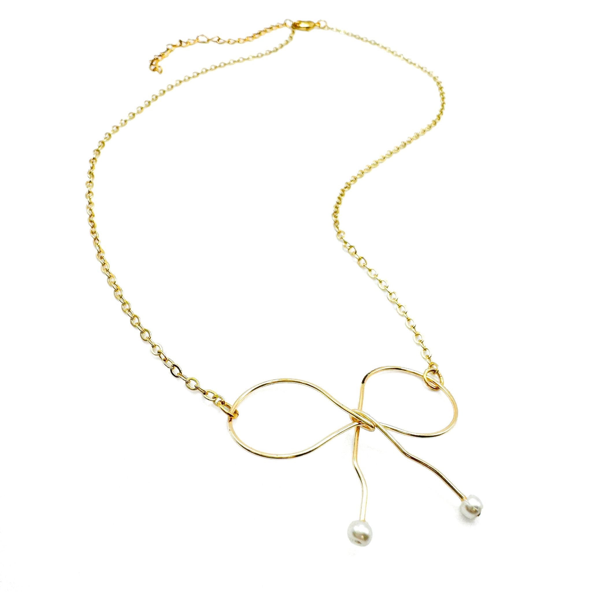 With a Bow necklace - P's One-Stop Shop 