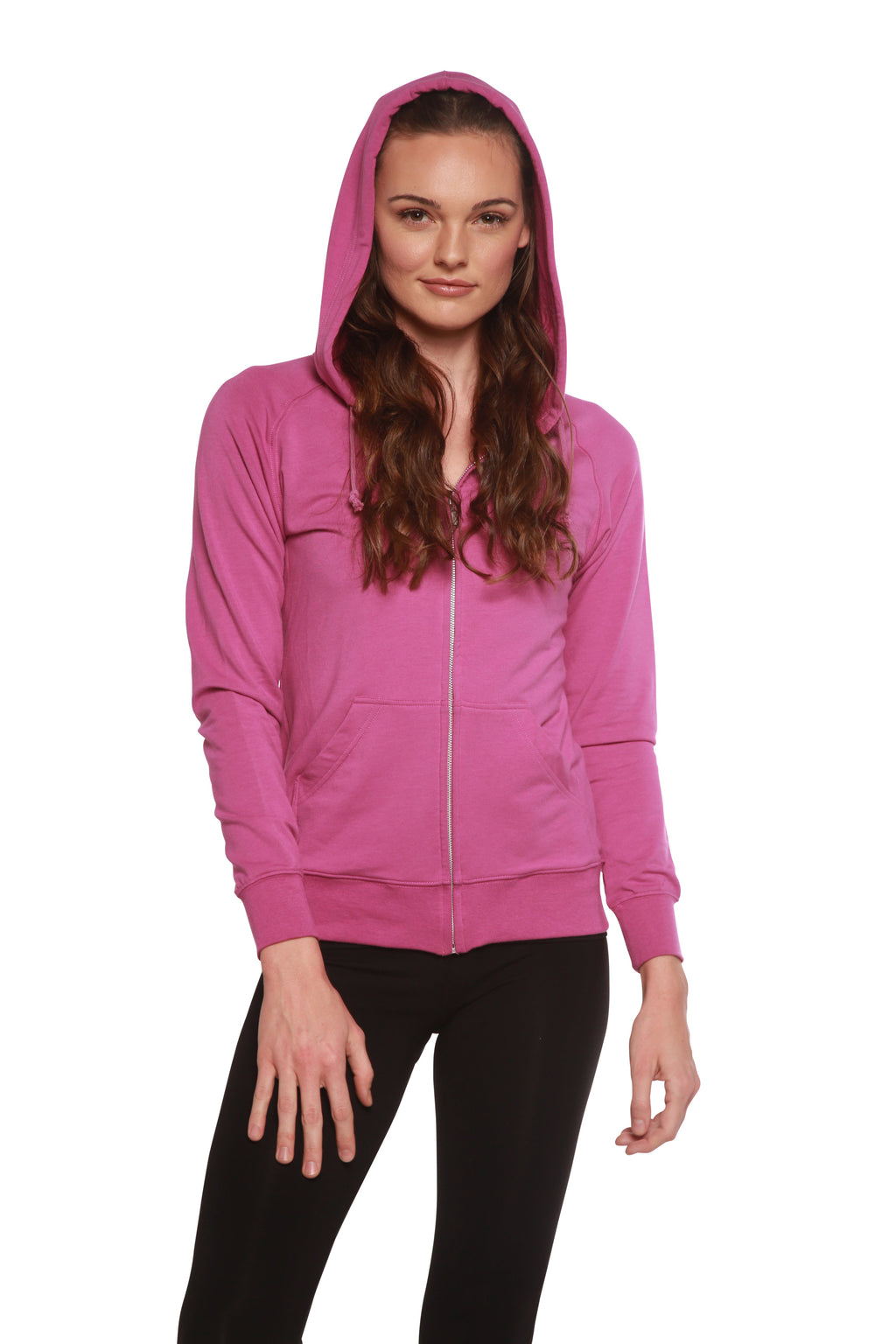 Women's Bamboo French Terry Zip Hooded Sweatshirt - P's One-Stop Shop 