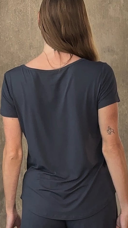 Women’s Bamboo Lounge Set - Lounge T-Shirt + Lounge Shorts - P's One-Stop Shop 