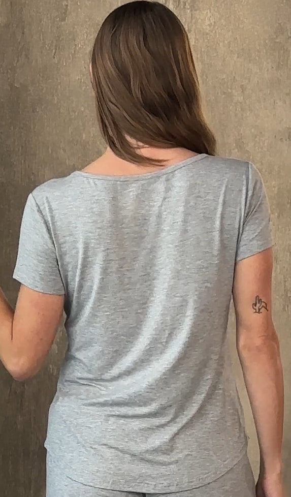 Women’s Bamboo Lounge Set - Lounge T-Shirt + Lounge Shorts - P's One-Stop Shop 