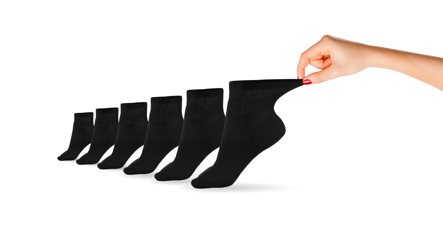Women's Cotton Diabetic Ankle Socks (6 Pair) - P's One-Stop Shop 