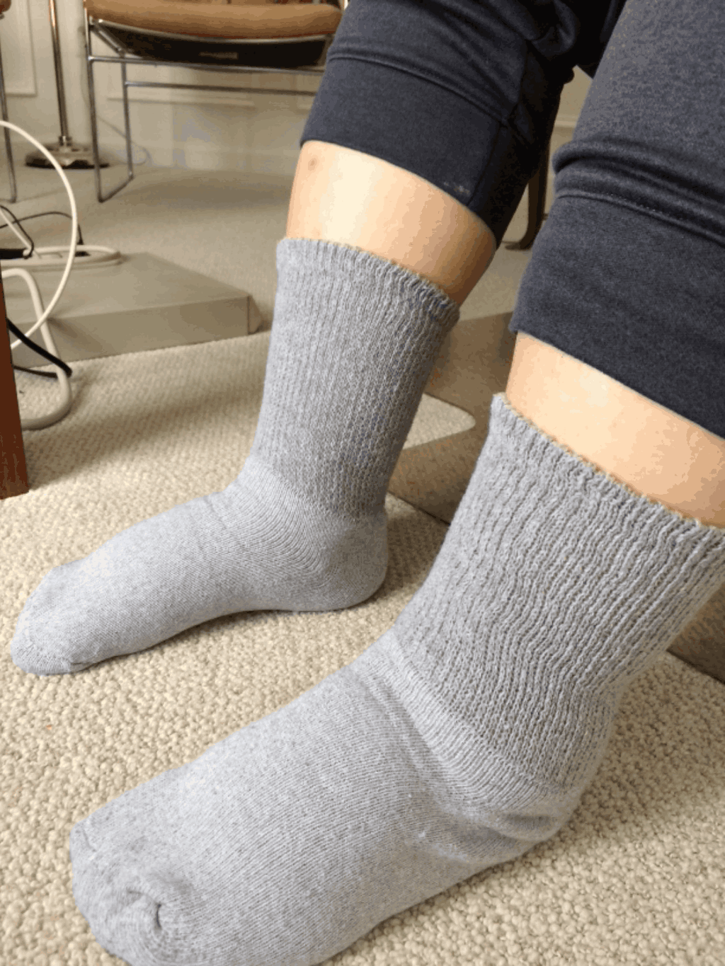 Women's Cotton Diabetic Crew Socks (Assorted) - P's One-Stop Shop 