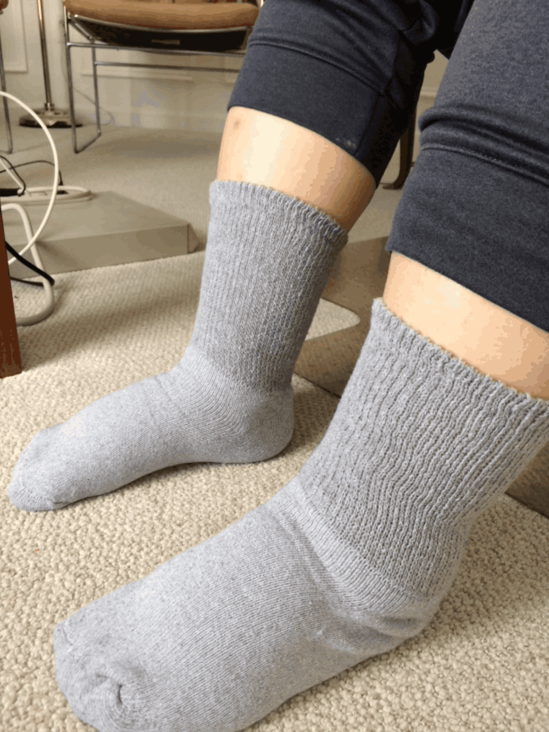 Women's Cotton Diabetic Crew Socks (Assorted) - P's One-Stop Shop 