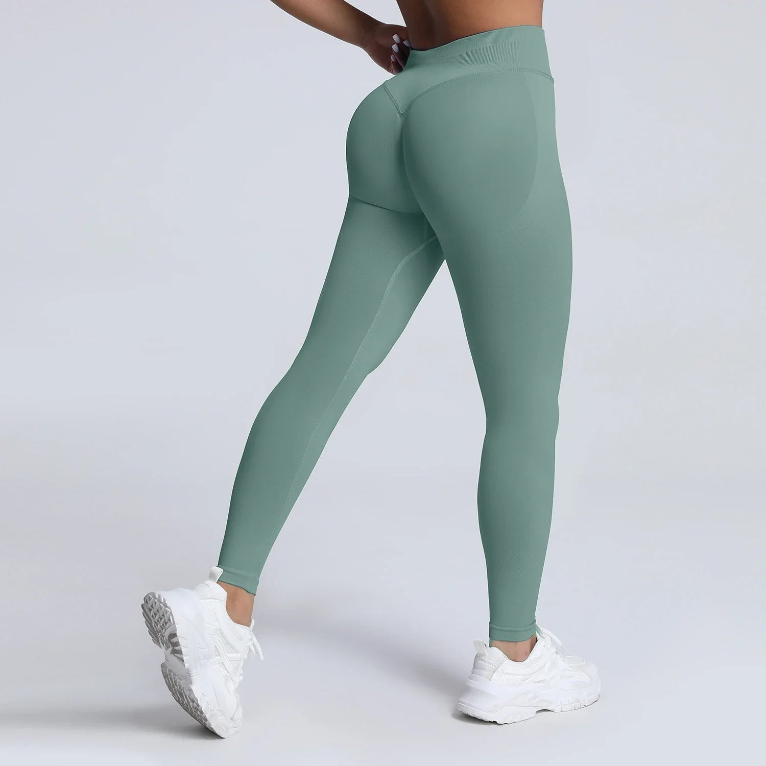 Women's Low Waist Scrunch Bum Yoga Tights - P's One-Stop Shop 