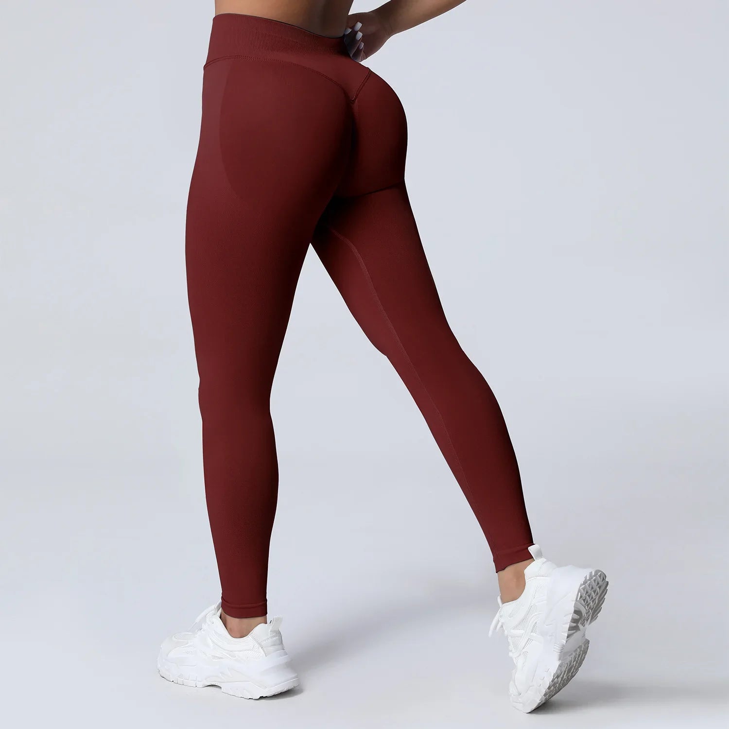 Women's Low Waist Scrunch Bum Yoga Tights - P's One-Stop Shop 