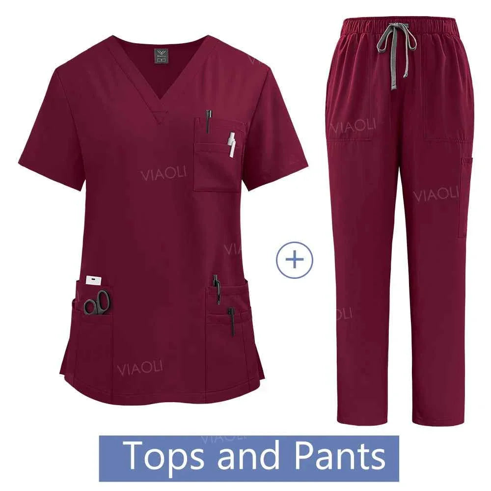 Women's Medical Scrub Uniform Set - P's One-Stop Shop 