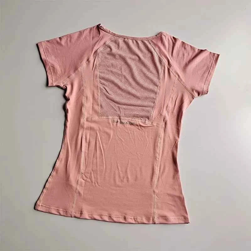 Women's Quick-Dry Mesh Yoga T-Shirt - P's One-Stop Shop 