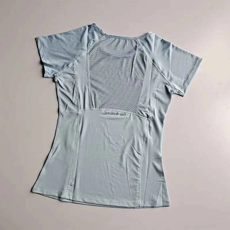 Women's Quick-Dry Mesh Yoga T-Shirt - P's One-Stop Shop 