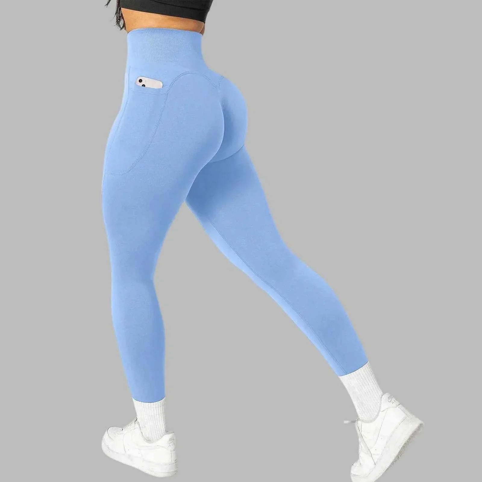 Women's Seamless Pocket Yoga Leggings - P's One-Stop Shop 