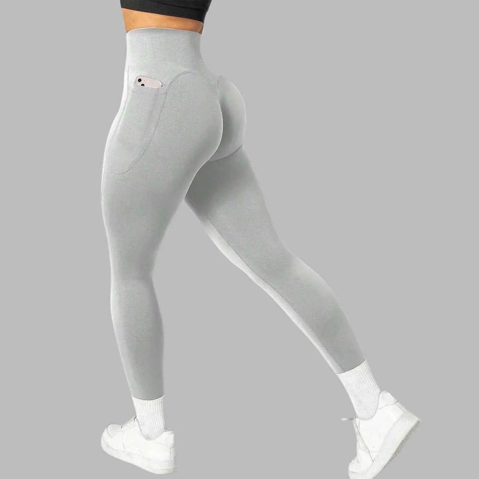 Women's Seamless Pocket Yoga Leggings - P's One-Stop Shop 