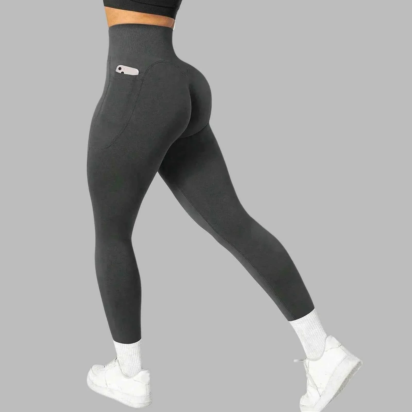 Women's Seamless Pocket Yoga Leggings - P's One-Stop Shop 
