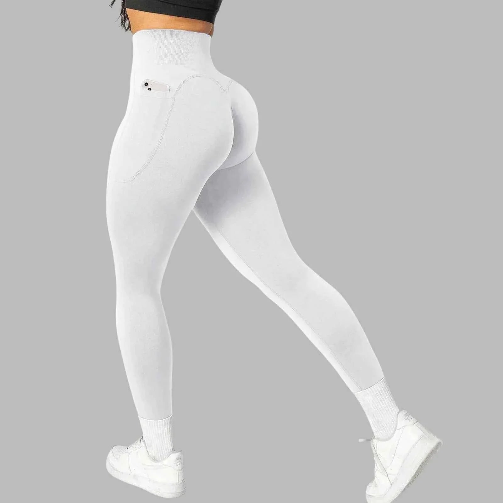 Women's Seamless Pocket Yoga Leggings - P's One-Stop Shop 
