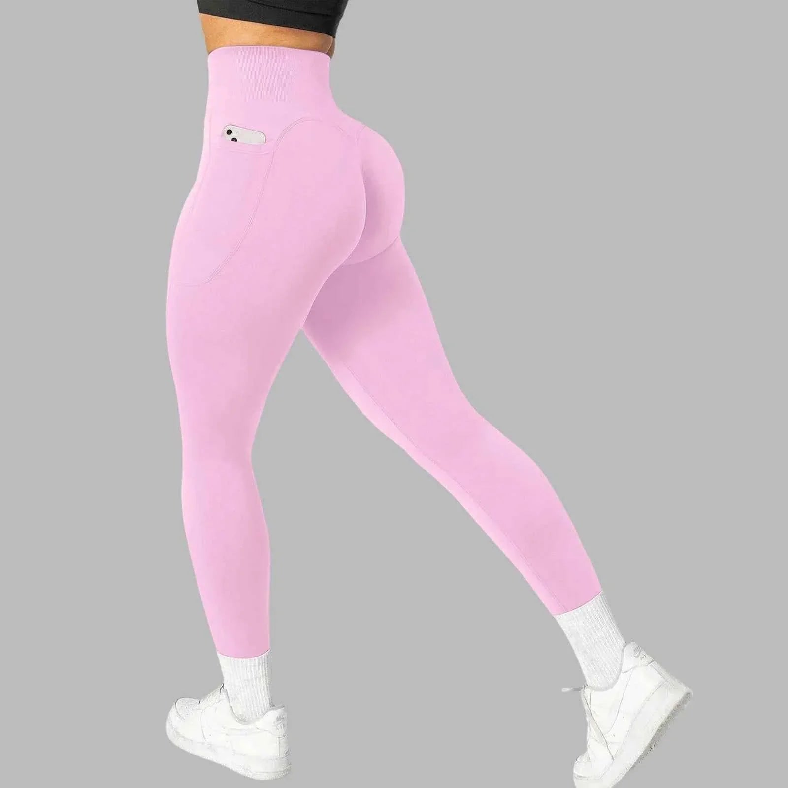 Women's Seamless Pocket Yoga Leggings - P's One-Stop Shop 