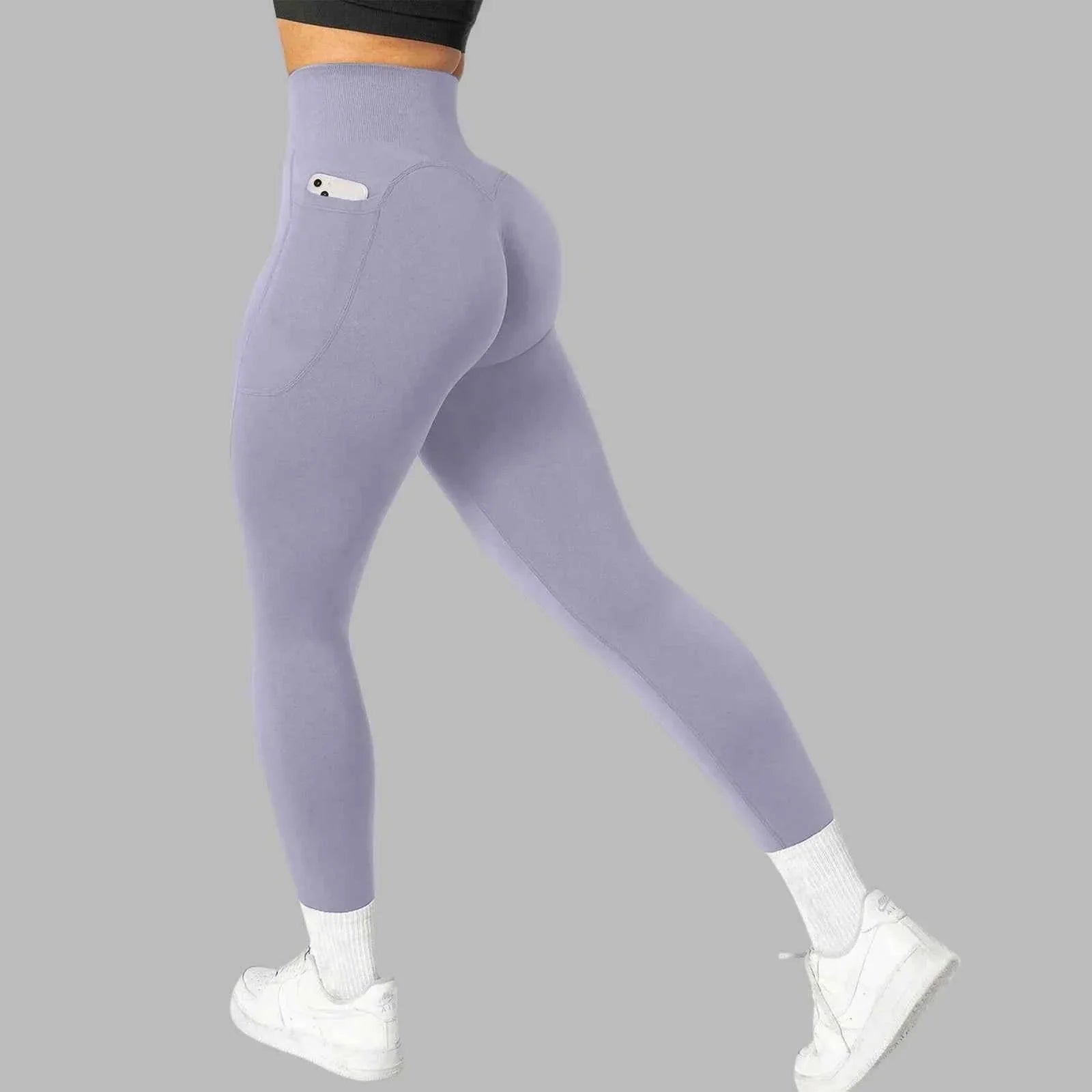 Women's Seamless Pocket Yoga Leggings - P's One-Stop Shop 