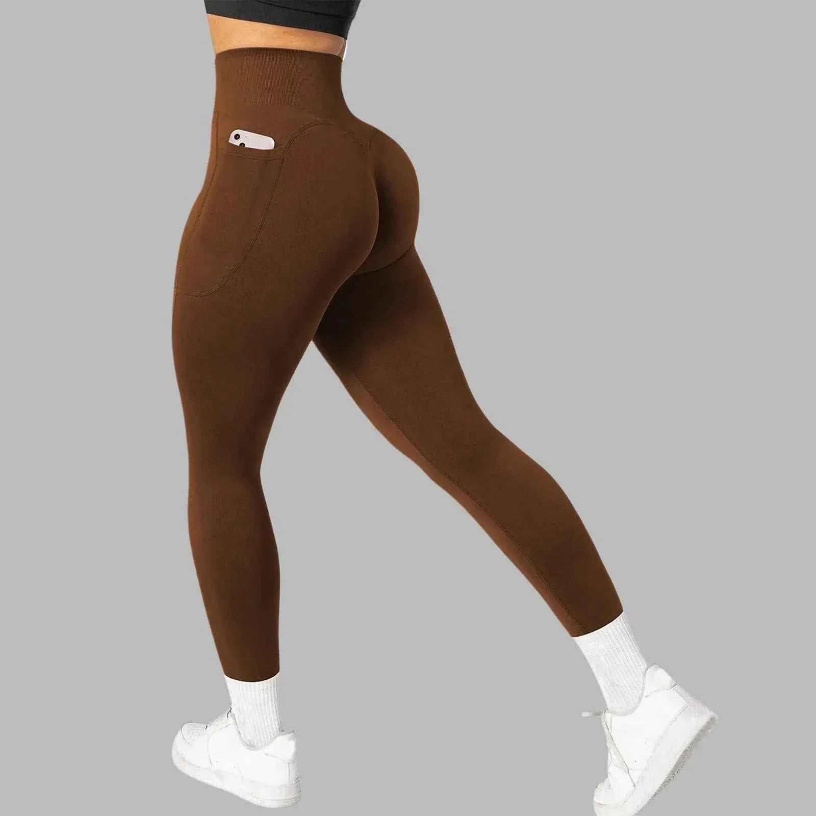 Women's Seamless Pocket Yoga Leggings - P's One-Stop Shop 