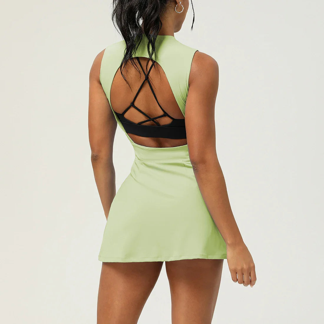 Women's Sleeveless Athletic Tennis Dress - P's One-Stop Shop 
