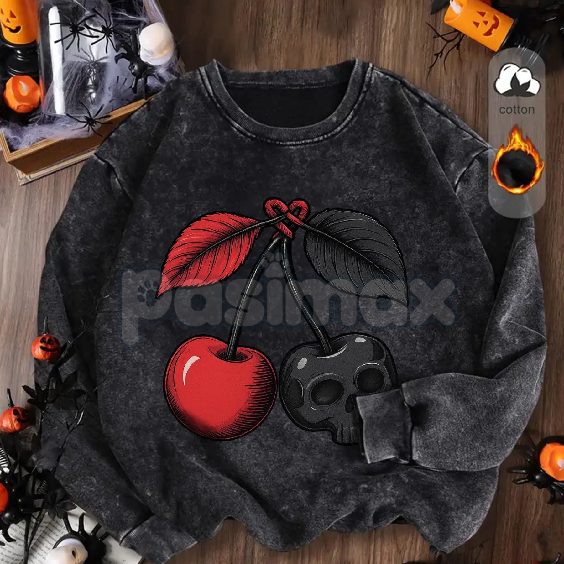 Women's Vintage Soft Pullover Sweatshirt – Cozy Casual Garment-Dyed Crewneck - P's One-Stop Shop 