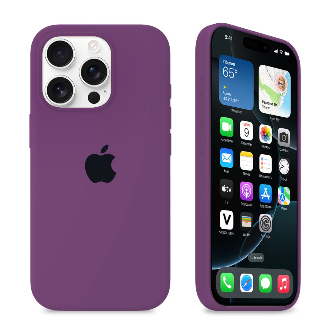 iPhone Silicone Case (Eggplant) - P's One-Stop Shop 