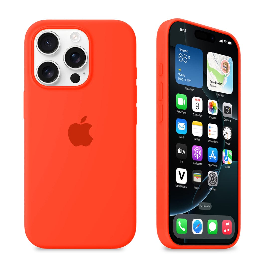 iPhone Silicone Case (Orange) - P's One-Stop Shop 