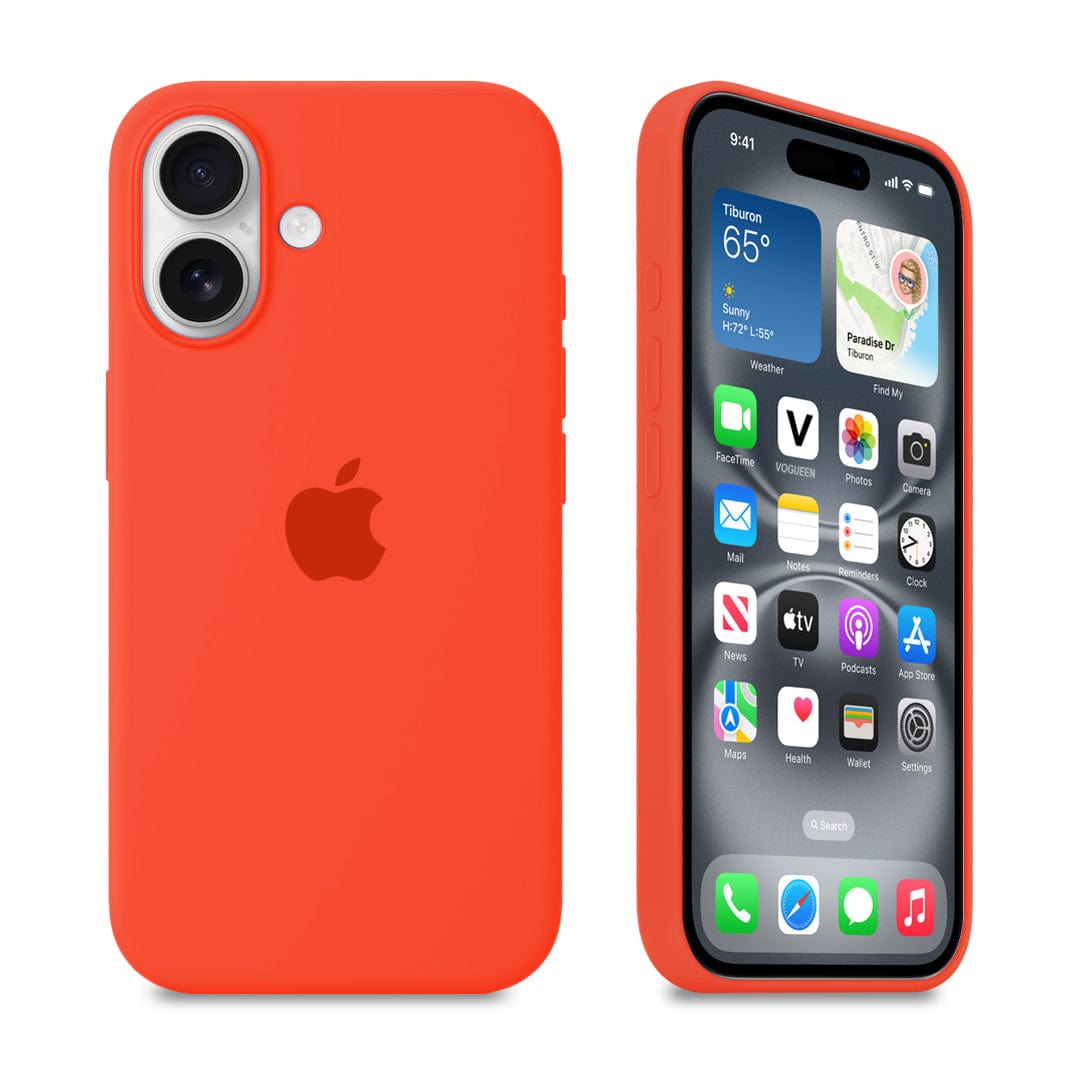 iPhone Silicone Case (Orange) - P's One-Stop Shop 