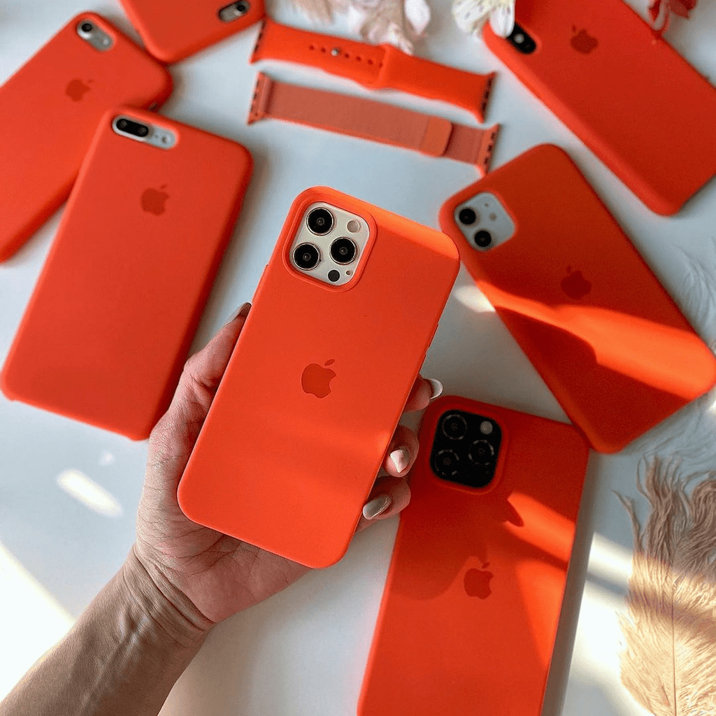iPhone Silicone Case (Orange) - P's One-Stop Shop 