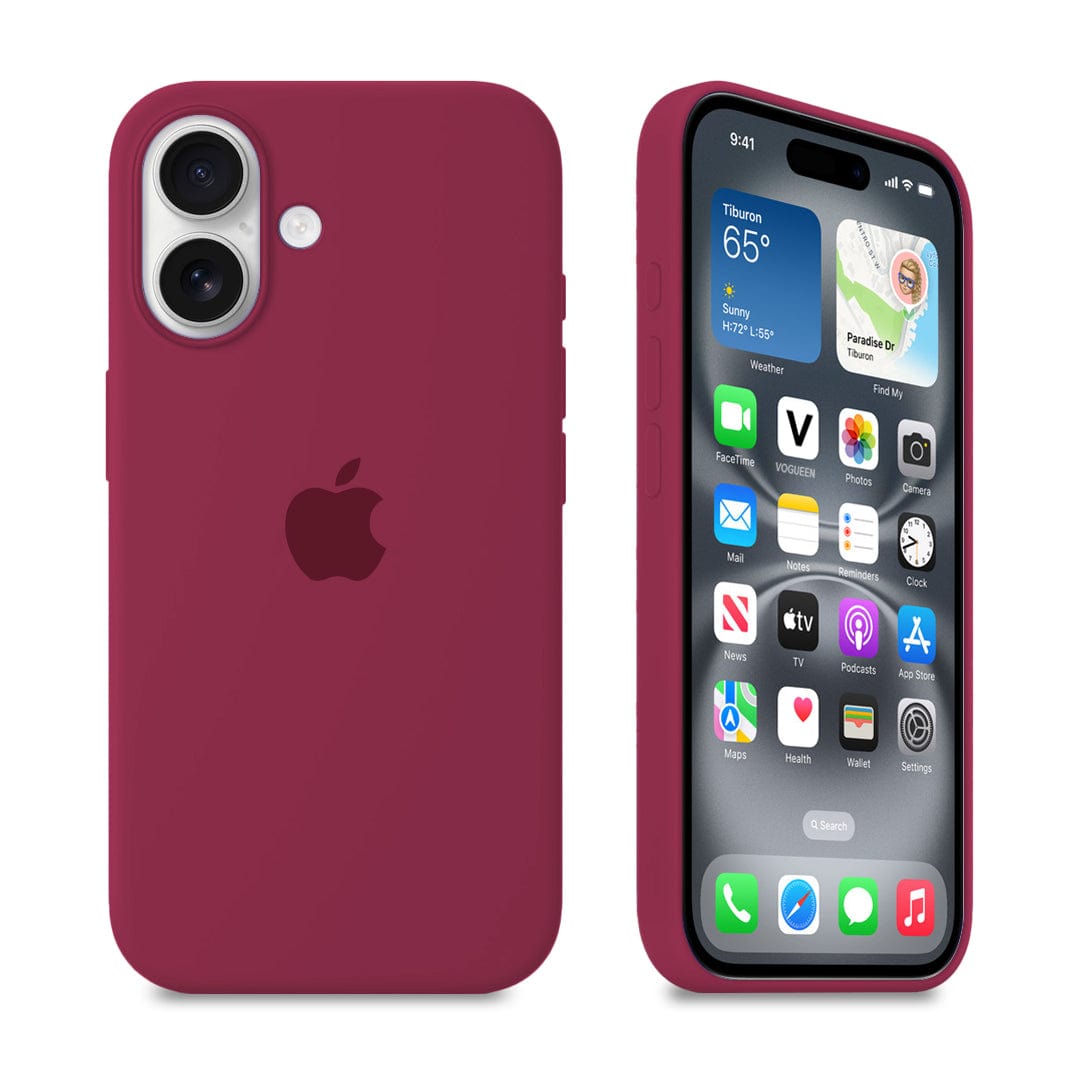iPhone Silicone Case (Rose Red) - P's One-Stop Shop 