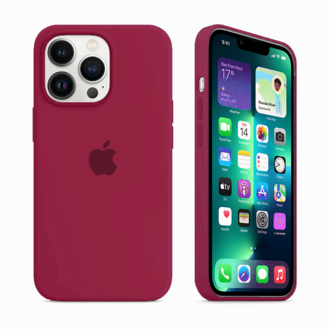 iPhone Silicone Case (Rose Red) - P's One-Stop Shop 